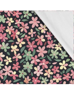 Softshell Stoff Polyester Zum Nähen- Motiv Blumen I SDX5584