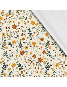 Softshell Stoff Polyester Zum Nähen- Motiv Blumen I SDX5594
