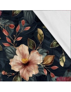 Softshell Stoff Polyester Zum Nähen- Motiv Blumen I SDX5597