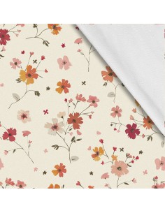 Softshell Stoff Polyester Zum Nähen- Motiv Blumen I SDX5604