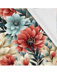Softshell Stoff Polyester Zum Nähen- Motiv Blumen I SDX5605