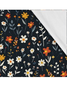Softshell Stoff Polyester Zum Nähen- Motiv Blumen I SDX5614