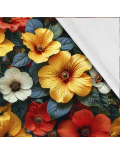 Softshell Stoff Polyester Zum Nähen- Motiv Blumen I SDX5616