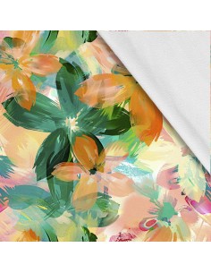 Softshell Stoff Polyester Zum Nähen- Motiv Blumen I SDX5618