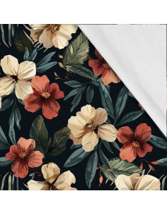 Softshell Stoff Polyester Zum Nähen- Motiv Blumen I SDX5620