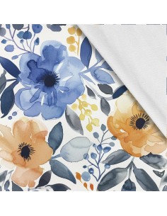 Softshell Stoff Polyester Zum Nähen- Motiv Blumen I SDX5625