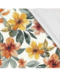Softshell Stoff Polyester Zum Nähen- Motiv Blumen I SDX5626