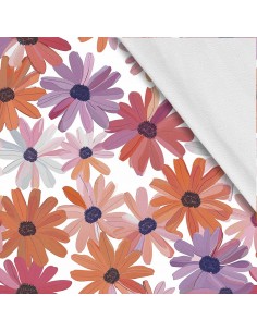 Softshell Stoff Polyester Zum Nähen- Motiv Blumen I SDX5627