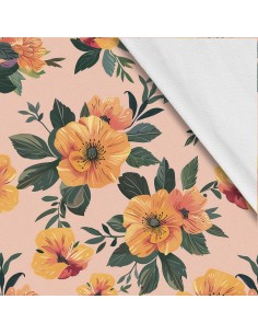 Softshell Stoff Polyester Zum Nähen- Motiv Blumen I SDX5630