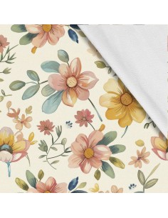 Softshell Stoff Polyester Zum Nähen- Motiv Blumen I SDX5635