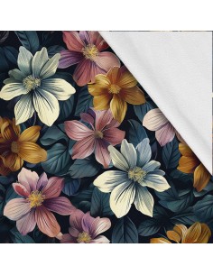 Softshell Stoff Polyester Zum Nähen- Motiv Blumen I SDX5647