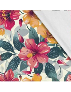 Softshell Stoff Polyester Zum Nähen- Motiv Blumen I SDX5649