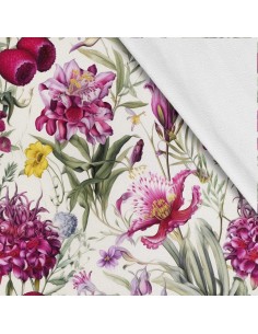 Softshell Stoff Polyester Zum Nähen- Motiv Blumen I SDX5653