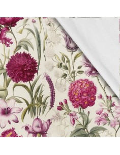 Softshell Stoff Polyester Zum Nähen- Motiv Blumen I SDX5659