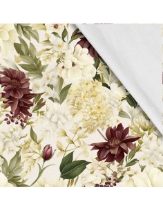 Softshell Stoff Polyester Zum Nähen- Motiv Blumen I SDX5660