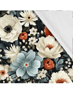 Softshell Stoff Polyester Zum Nähen- Motiv Blumen I SDX5663