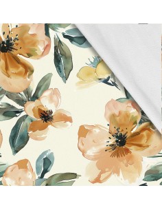 Softshell Stoff Polyester Zum Nähen- Motiv Blumen I SDX5664