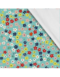 Softshell Stoff Polyester Zum Nähen- Motiv Blumen I SDX5666
