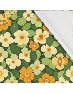 Softshell Stoff Polyester Zum Nähen- Motiv Blumen I SDX5668