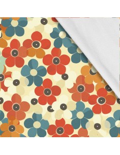Softshell Stoff Polyester Zum Nähen- Motiv Blumen I SDX5671