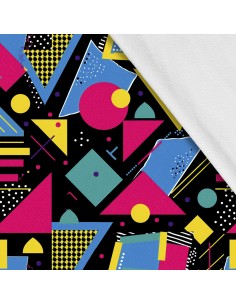 Softshell Stoff Polyester Zum Nähen- Motiv Geometrisch I SDX3100
