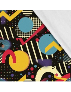 Softshell Stoff Polyester Zum Nähen- Motiv Geometrisch I SDX3102
