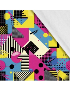 Softshell Stoff Polyester Zum Nähen- Motiv Geometrisch I SDX3106
