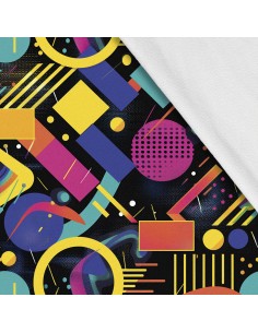 Softshell Stoff Polyester Zum Nähen- Motiv Geometrisch I SDX3107