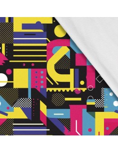 Softshell Stoff Polyester Zum Nähen- Motiv Geometrisch I SDX3108
