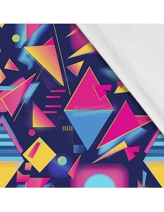 Softshell Stoff Polyester Zum Nähen- Motiv Geometrisch I SDX3109
