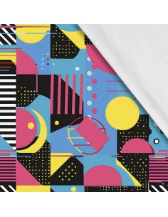 Softshell Stoff Polyester Zum Nähen- Motiv Geometrisch I SDX3113