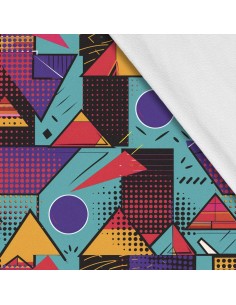 Softshell Stoff Polyester Zum Nähen- Motiv Geometrisch I SDX3116