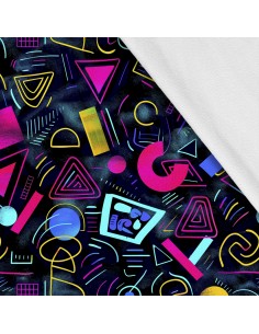 Softshell Stoff Polyester Zum Nähen- Motiv Geometrisch I SDX3119