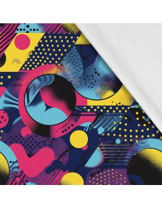 Softshell Stoff Polyester Zum Nähen- Motiv Geometrisch I SDX3125