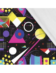 Softshell Stoff Polyester Zum Nähen- Motiv Geometrisch I SDX3126
