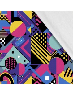 Softshell Stoff Polyester Zum Nähen- Motiv Geometrisch I SDX3127
