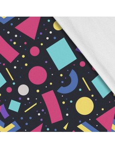 Softshell Stoff Polyester Zum Nähen- Motiv Geometrisch I SDX3128