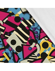 Softshell Stoff Polyester Zum Nähen- Motiv Geometrisch I SDX3130