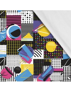 Softshell Stoff Polyester Zum Nähen- Motiv Geometrisch I SDX3132