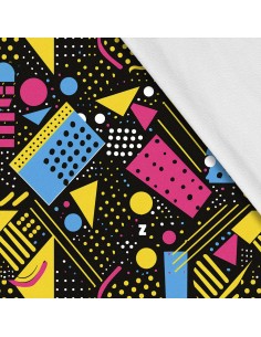 Softshell Stoff Polyester Zum Nähen- Motiv Geometrisch I SDX3136