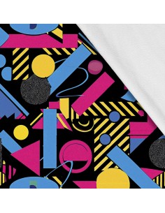 Softshell Stoff Polyester Zum Nähen- Motiv Geometrisch I SDX3138