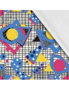 Softshell Stoff Polyester Zum Nähen- Motiv Geometrisch I SDX3143