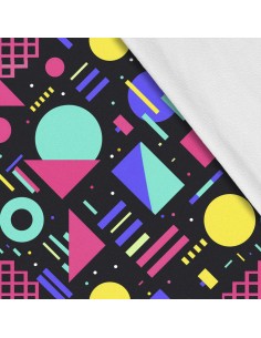 Softshell Stoff Polyester Zum Nähen- Motiv Geometrisch I SDX3146