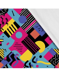 Softshell Stoff Polyester Zum Nähen- Motiv Geometrisch I SDX3148