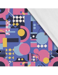 Softshell Stoff Polyester Zum Nähen- Motiv Geometrisch I SDX3149