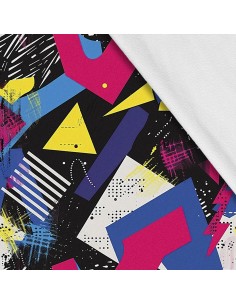 Softshell Stoff Polyester Zum Nähen- Motiv Geometrisch I SDX3150