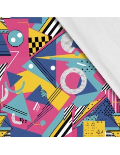 Softshell Stoff Polyester Zum Nähen- Motiv Geometrisch I SDX3151