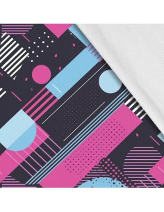 Softshell Stoff Polyester Zum Nähen- Motiv Geometrisch I SDX3154