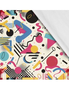 Softshell Stoff Polyester Zum Nähen- Motiv Geometrisch I SDX3158