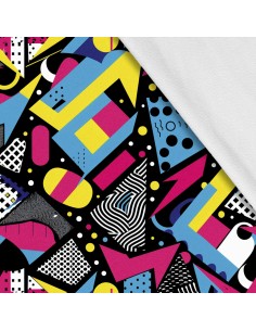 Softshell Stoff Polyester Zum Nähen- Motiv Geometrisch I SDX3159